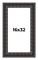 16x32 3.5" Wide Ornate Black Picture Frame - UV Acrylic, Foam Board Backing, Hanging Hardware